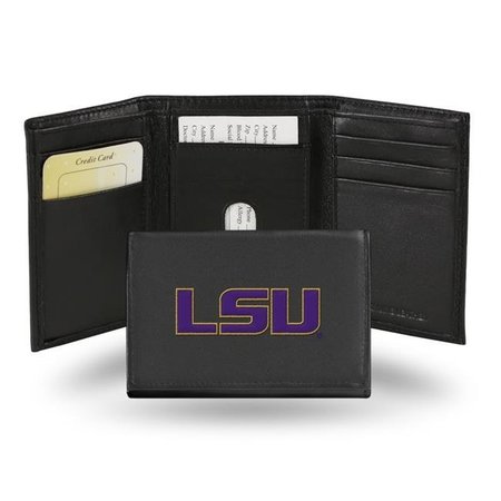 RICO INDUSTRIES Rico Industries 6734555140 LSU Tigers Embroidered Leather Trifold Wallet 6734555140